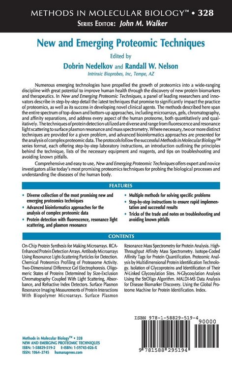 Produktbild: New and Emerging Proteomic Techniques