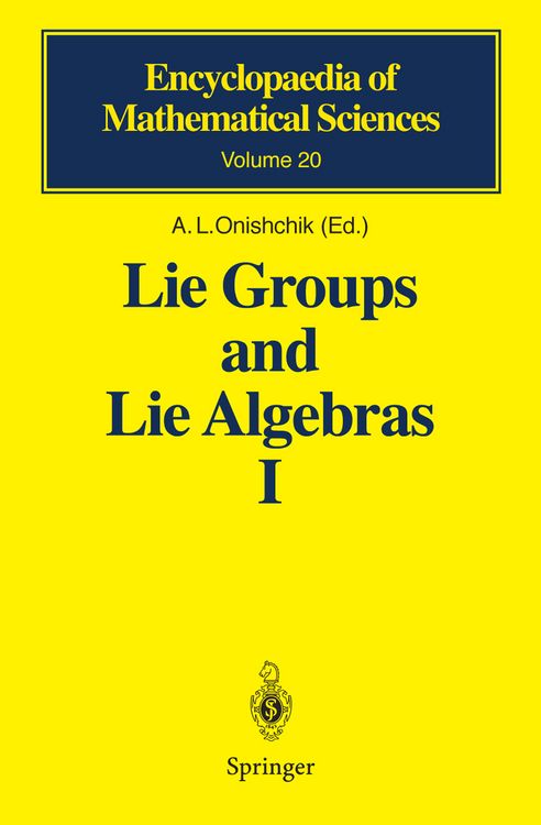 Produktbild: Lie Groups and Lie Algebras I