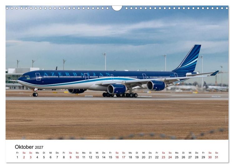 Produktbild: Airbus A340 Der fliegende Bleistift (Wandkalender 2027 DIN A3 quer), CALVENDO Monatskalender