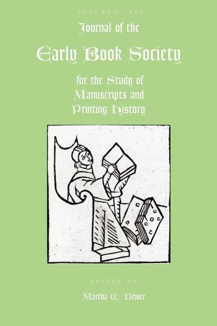 Produktbild: Journal of the Early Book Society Vol 8