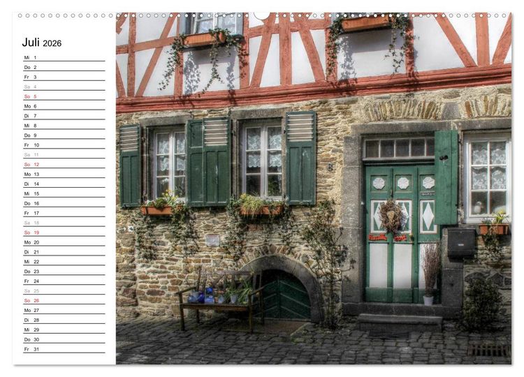 Produktbild: Eine Perle in der Eifel - Monreal (hochwertiger Premium Wandkalender 2026 DIN A2 quer), Kunstdruck in Hochglanz