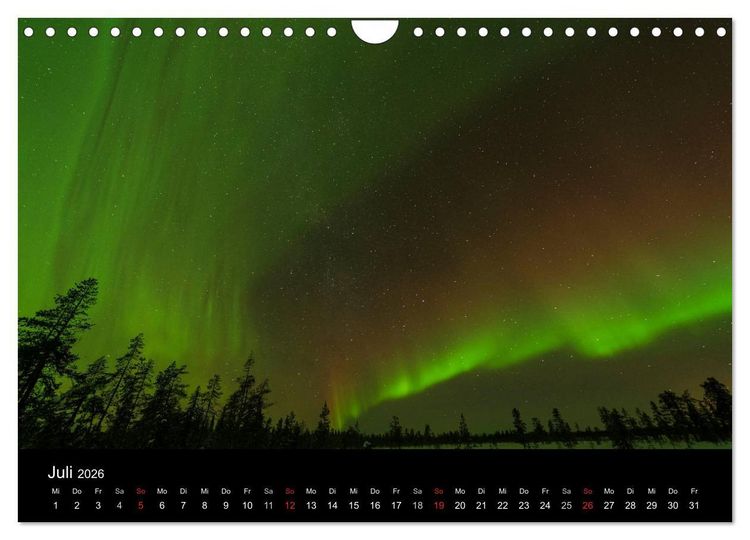 Produktbild: Nordlichter (Wandkalender 2026 DIN A4 quer), CALVENDO Monatskalender