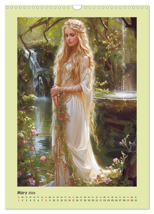 Produktbild: Druidenland. Keltische Fantasy-Figuren aus der Anderwelt (Wandkalender 2026 DIN A3 hoch), CALVENDO Monatskalender