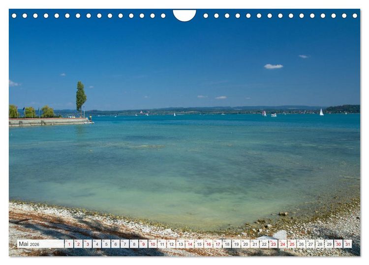 Produktbild: Bodensee - Traumlandschaften am Wasser (Wandkalender 2026 DIN A4 quer), CALVENDO Monatskalender