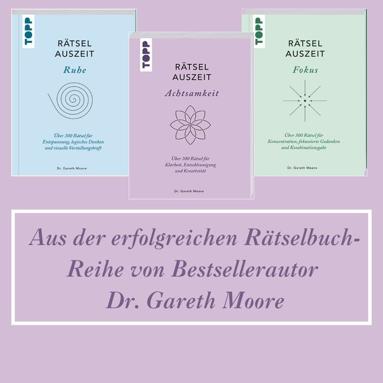 Produktbild: RätselAuszeit – Achtsamkeit. Über 300 Rätsel für Klarheit, Entschleunigung und Kreativität