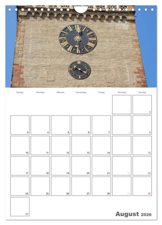 Produktbild: Historische Uhren (Wandkalender 2026 DIN A4 hoch), CALVENDO Monatskalender