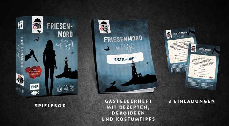 Produktbild: Crime & Dine &ndash; Das Krimi-Dinner-Set: Friesenmord auf Sylt