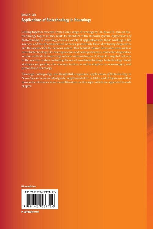 Produktbild: Applications of Biotechnology in Neurology