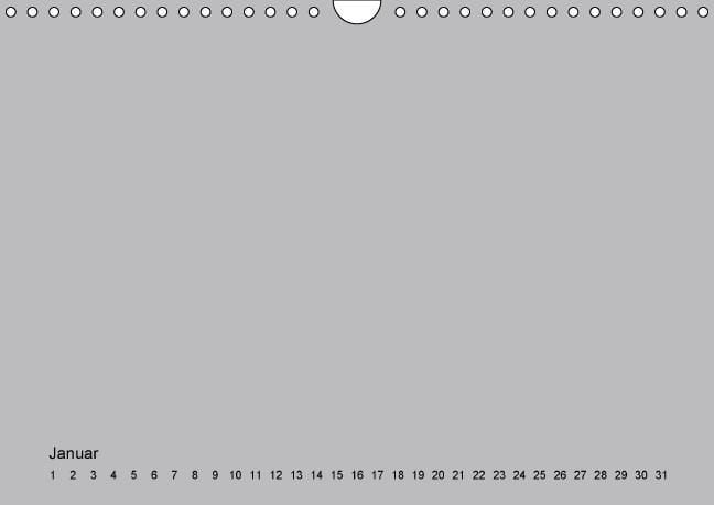 Produktbild: Geburtstags - Bastelkalender - Grau (Wandkalender immerw&auml;hrend DIN A4 quer)