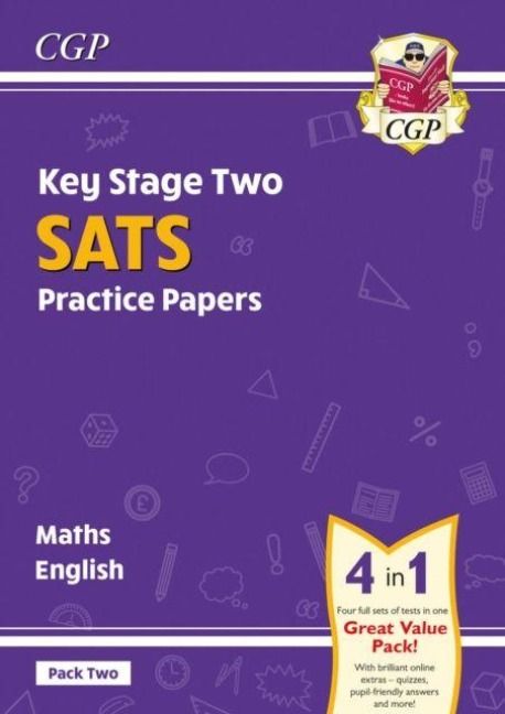 Produktbild: KS2 Maths & English Year 6 SATS Practice Papers: Pack 2 - for 2027 (with free Online Extras)