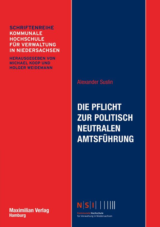 Produktbild: Suslin, A: Pflicht zur politisch neutralen Amtsf&uuml;hrung