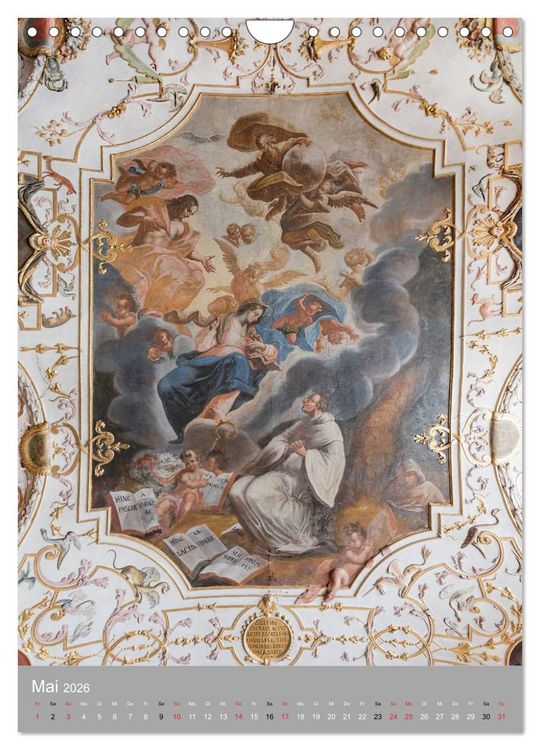 Produktbild: Waldsassen Stiftsbibliothek (Wandkalender 2026 DIN A4 hoch), CALVENDO Monatskalender
