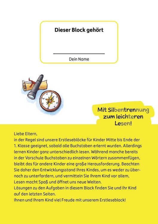 Produktbild: Lesen lernen 1. Klasse f&uuml;r Jungen und M&auml;dchen - Die Welt entdecken
