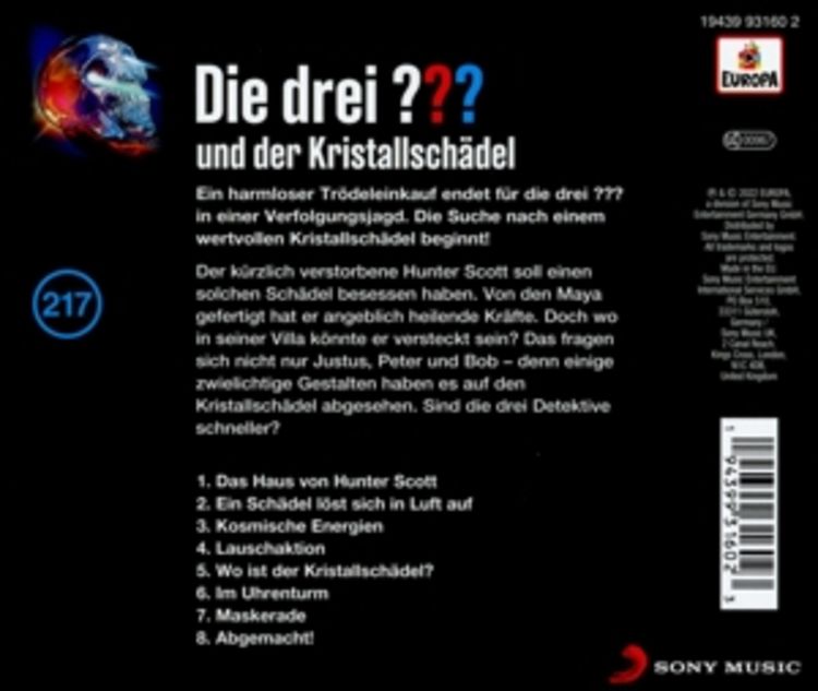 Produktbild: Die drei ??? 217. und der Kristallschädel