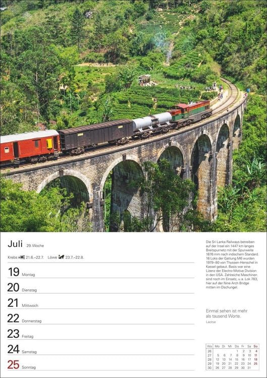 Produktbild: Eisenbahnen Wochenplaner 2027 - 53 faszinierende Fotografien