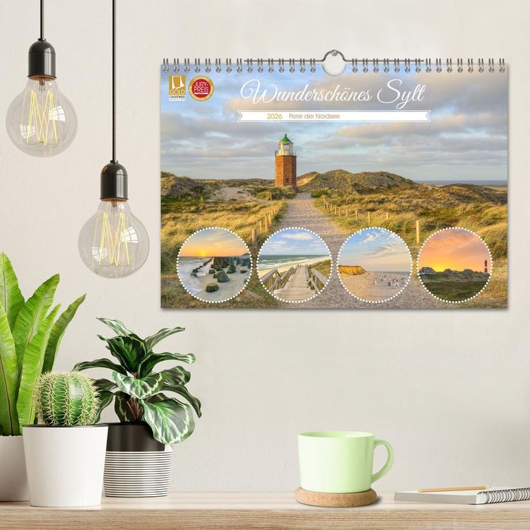 Produktbild: Wundersch&ouml;nes Sylt - Perle der Nordsee (Wandkalender 2026 DIN A4 quer), CALVENDO Monatskalender
