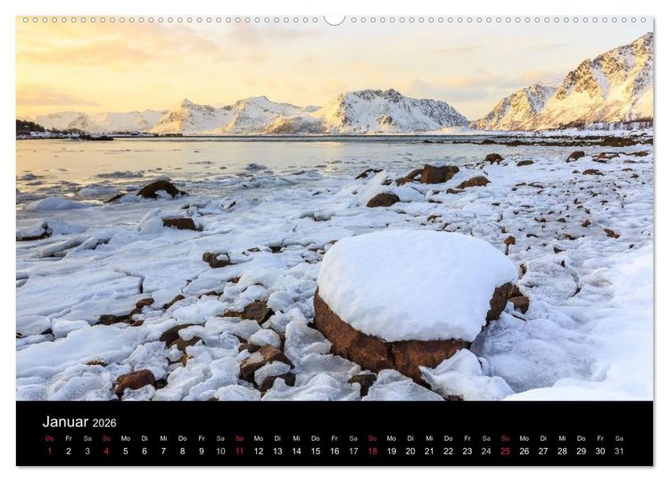 Produktbild: LOFOTEN - Inselparadies im Norden Norwegens (Wandkalender 2026 DIN A2 quer), CALVENDO Monatskalender