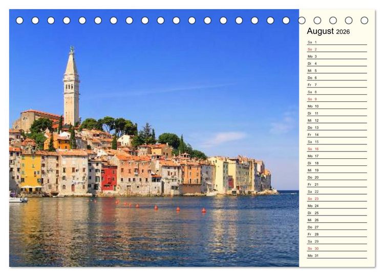 Produktbild: Kroatien (Tischkalender 2026 DIN A5 quer), CALVENDO Monatskalender