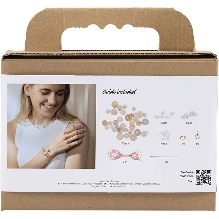 Produktbild: Creativ Company Mini Kreativ Set Schmuck, Halskette und Armband, Pink