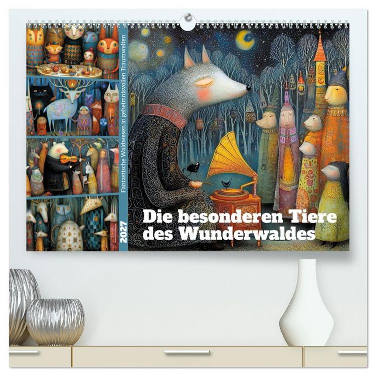 Produktbild: Die besonderen Tiere des Wunderwaldes (hochwertiger Premium Wandkalender 2027 DIN A2 quer), Kunstdruck in Hochglanz