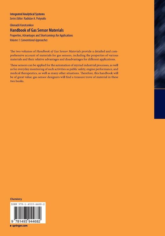 Produktbild: Handbook of Gas Sensor Materials