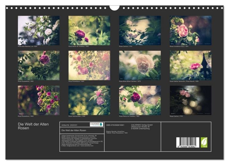 Produktbild: Die Welt der Alten Rosen (Wandkalender 2027 DIN A3 quer), CALVENDO Monatskalender