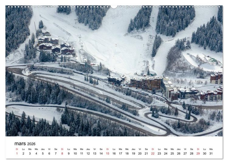 Produktbild: Le massif de Belledonne, vues sur les Alpes (Calendrier mural 2026 DIN A2 vertical) calendrier de bureau