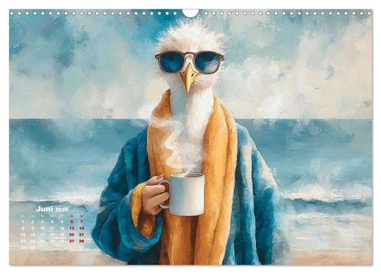 Produktbild: M&ouml;wen on Tour (Wandkalender 2026 DIN A3 quer), CALVENDO Monatskalender