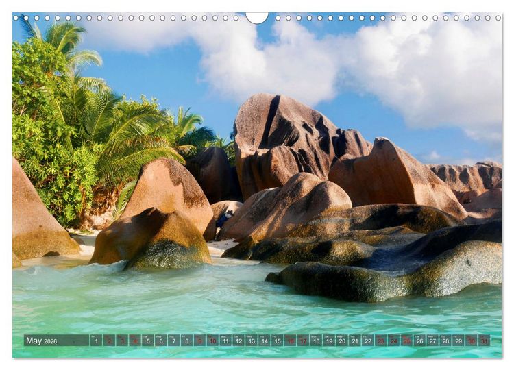 Produktbild: Seychelles, Holidays on Exotic Islands (Wall Calendar 2026 DIN A3 landscape), CALVENDO 12 Month Wall Calendar