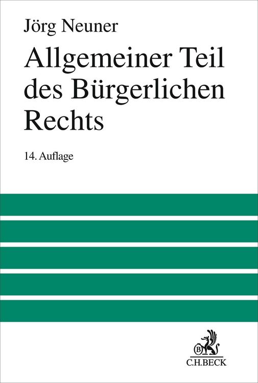 Produktbild: Allgemeiner Teil des B&uuml;rgerlichen Rechts