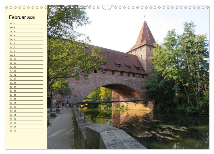 Produktbild: N&uuml;rnbergs Altstadt erleben (Wandkalender 2026 DIN A3 quer), CALVENDO Monatskalender