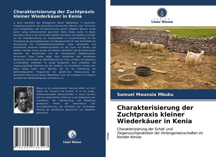 Produktbild: Charakterisierung der Zuchtpraxis kleiner Wiederk&auml;uer in Kenia