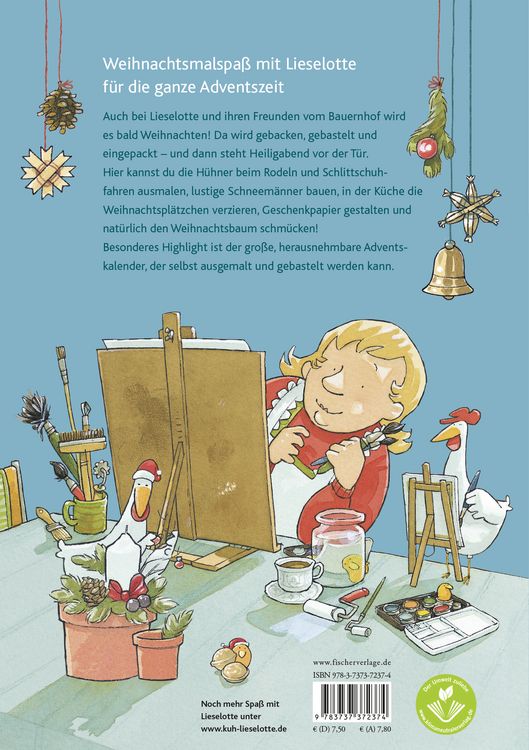 Produktbild: Mein Lieselotte Weihnachts-Malbuch