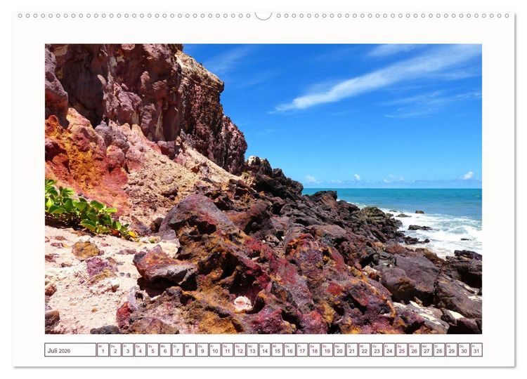 Produktbild: Natures-Designs - farbenfrohe Felsk&uuml;sten in Brasilien (hochwertiger Premium Wandkalender 2026 DIN A2 quer), Kunstdruck in Hochglanz