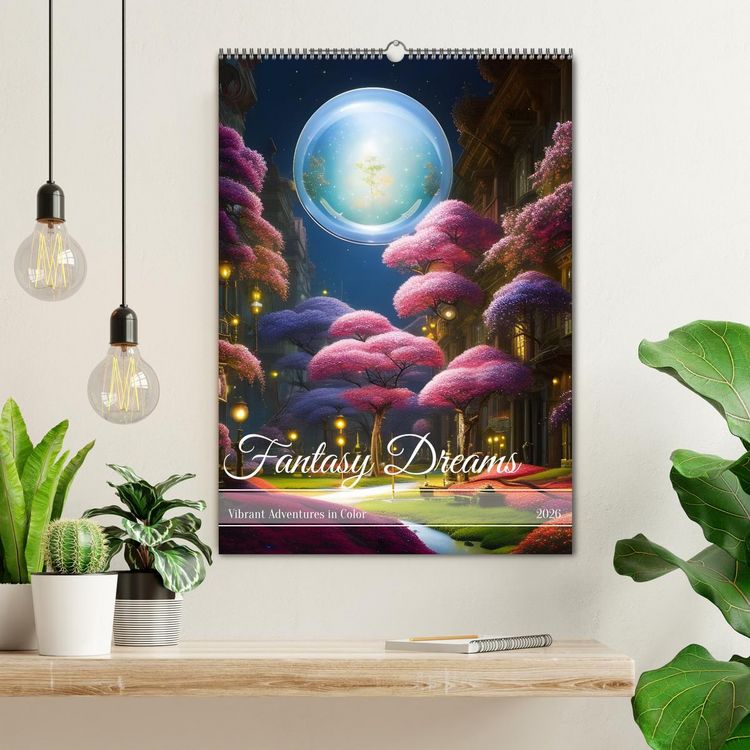 Produktbild: Fantasy Dreams (Wall Calendar 2026 DIN A2 portrait), CALVENDO 12 Month Wall Calendar