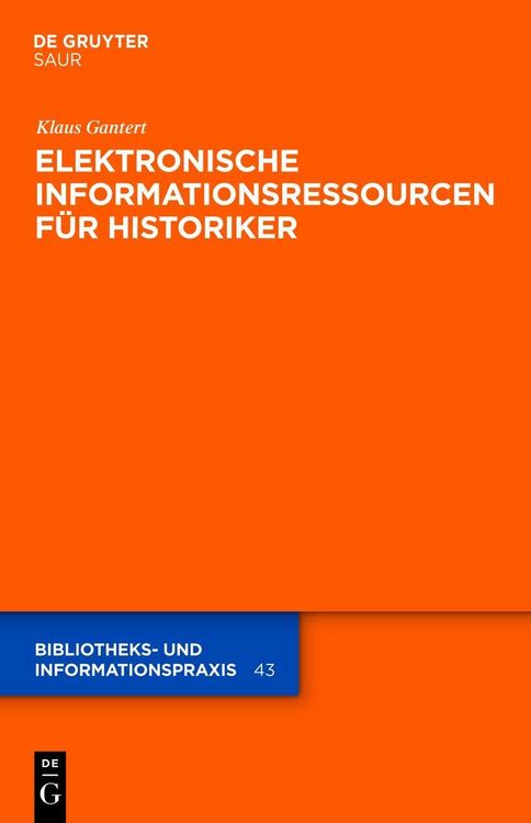 Produktbild: Elektronische Informationsressourcen f&uuml;r Historiker