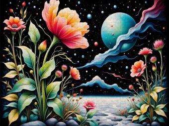 Produktbild: CALVENDO Puzzle Bl&uuml;tenmelodie | 1000 Teile Lege-Gr&ouml;&szlig;e 64x48cm Foto-Puzzle f&uuml;r gl&uuml;ckliche Stunden