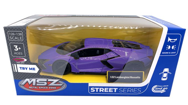 Produktbild: Lamborghini Revuelto Diecast 1:32 lila inkl. Knopfzellen