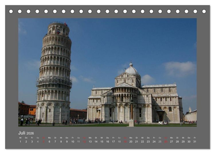 Produktbild: Kirchen in Europa (Tischkalender 2026 DIN A5 quer), CALVENDO Monatskalender