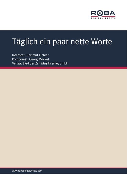 Produktbild: T&auml;glich ein paar nette Worte