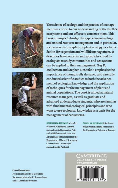 Produktbild: Applied Ecology and Natural Resource Management