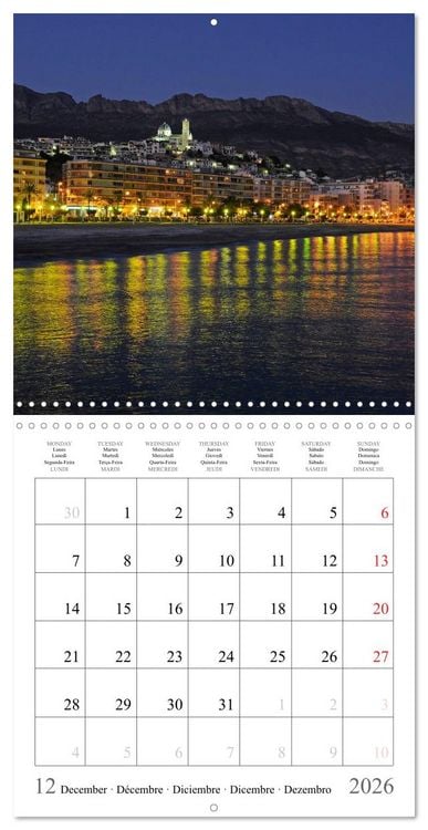 Produktbild: Costa Blanca Spain&acute;s Sun-Kissed South (Wall Calendar 2026 12 &times; 12 Inch) CALVENDO 12 Month Wall Calendar