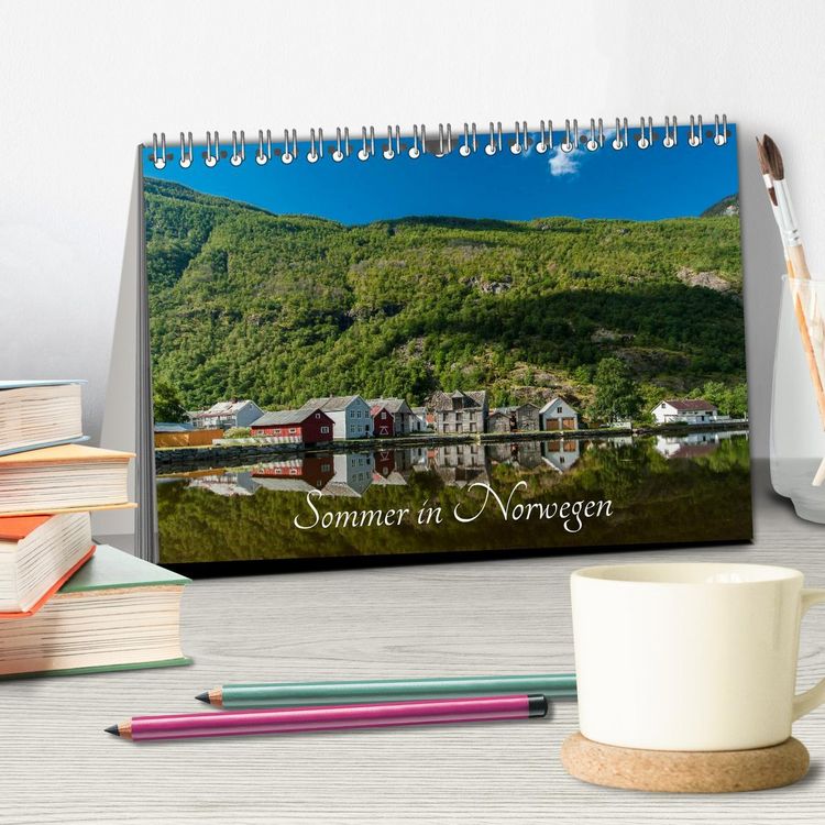 Produktbild: Sommer in Norwegen (Tischkalender 2026 DIN A5 quer), CALVENDO Monatskalender