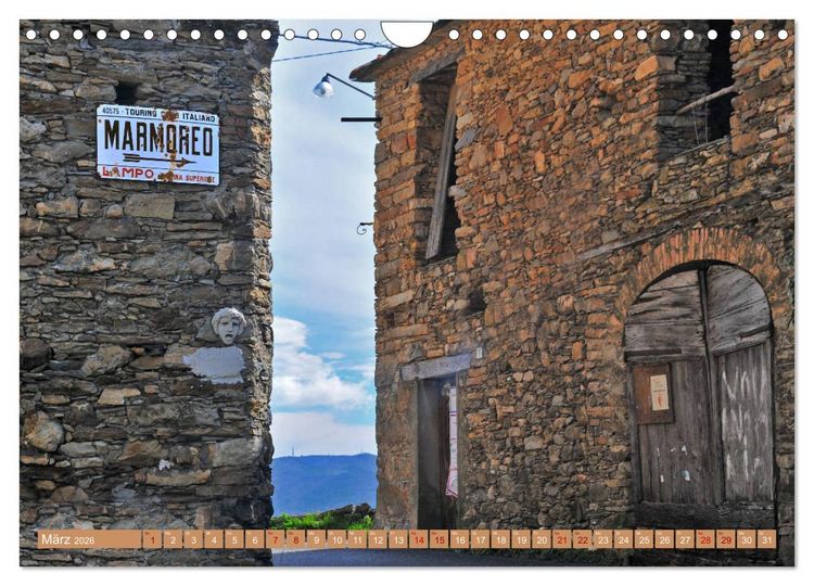 Produktbild: Ligurien f&uuml;r Tr&auml;umer (Wandkalender 2026 DIN A4 quer), CALVENDO Monatskalender