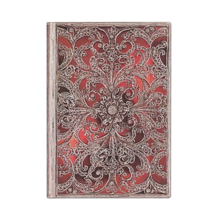 Produktbild: Softcover Notizbuch Granat, Midi, Unliniert