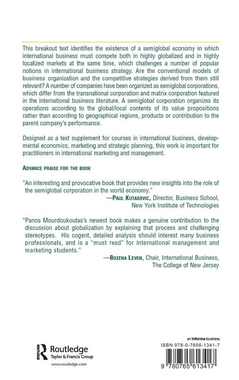 Produktbild: Business Strategy in a Semiglobal Economy