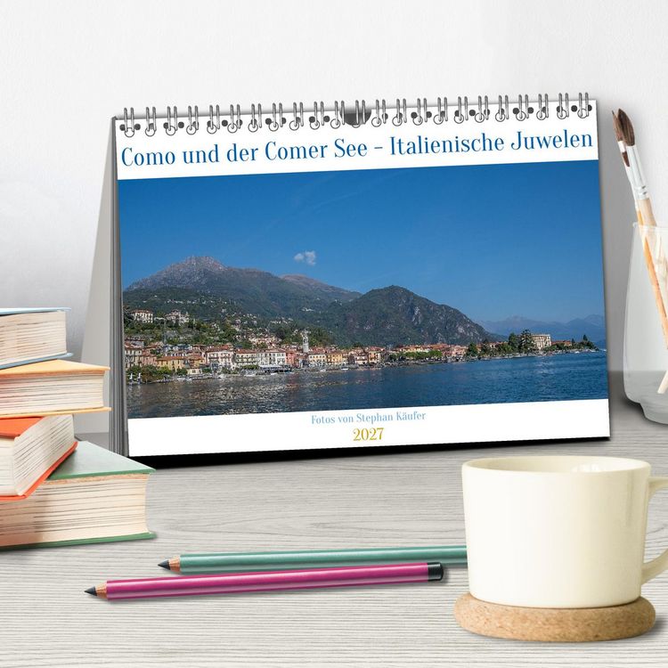 Produktbild: Como und der Comer See (Tischkalender 2027 DIN A5 quer), CALVENDO Monatskalender