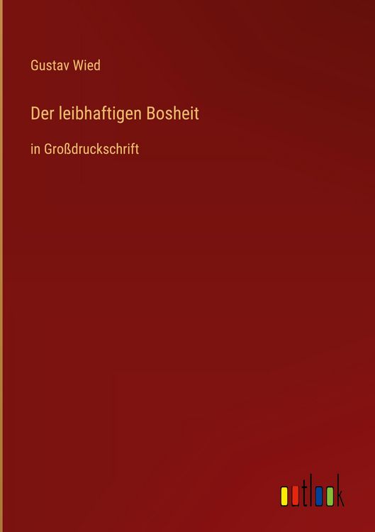 Produktbild: Der leibhaftigen Bosheit
