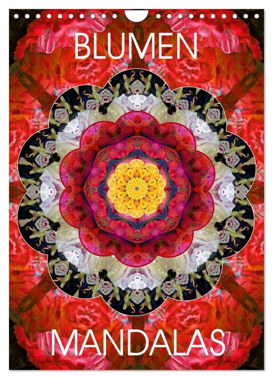 Produktbild: BLUMEN MANDALAS (Wandkalender 2026 DIN A4 hoch), CALVENDO Monatskalender