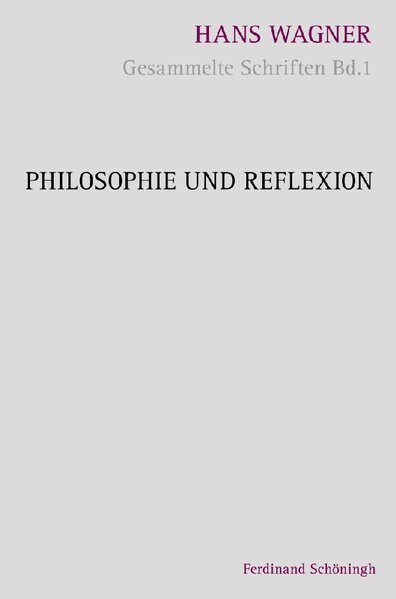 Produktbild: Philosophie und Reflexion